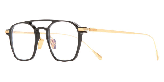 Cutler And Gross® AUOP000948 CG AUOP000948 001 Black/Gold 48 - Black/Gold Eyeglasses