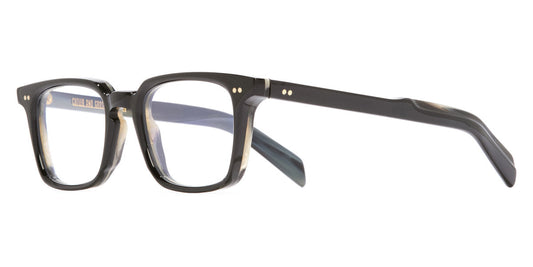 Cutler And Gross® CGOPGR1048 CG CGOPGR1048 001 Black On Horn 48 - Black On Horn Eyeglasses