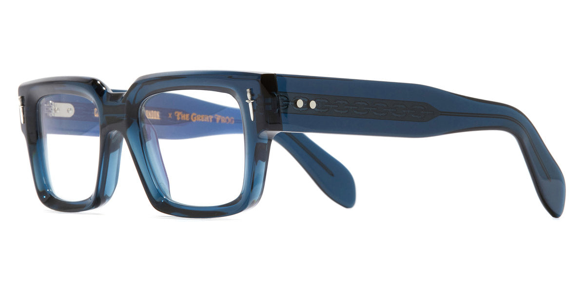 Cutler And Gross® GFOP01450 CG GFOP01450 003 Deep Blue 50 - Deep Blue Eyeglasses