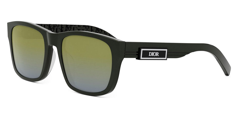 Dior® DiorB23 S2F - 55H7 NA / Green Mirror Sunglasses
