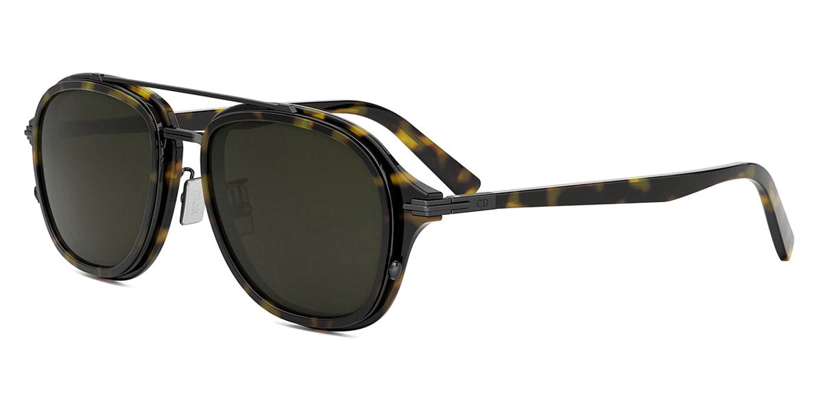 Dior® DIORBLACKSUIT A4U CD DIORBLACKSUIT A4U 20C0 53 - 20C0 Shiny Havana / Green Sunglasses