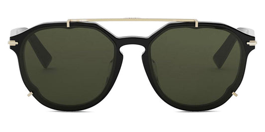 Dior® DIORBLACKSUIT RF CD DIORBLACKSUIT RF 10C0 58 - 10C0 Shiny Black / Green Sunglasses