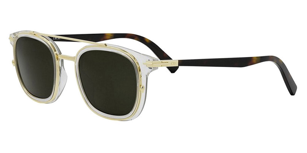 Dior® DIORBLACKSUIT S14F CD DIORBLACKSUIT S14F 87C0 51 - 87C0 Crystal/ Green Sunglasses