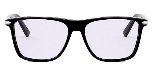 Dior® DIORBLACKSUITO S18I CD DIORBLACKSUITO S18I 1000 55 - 1000 Shiny Black Eyeglasses