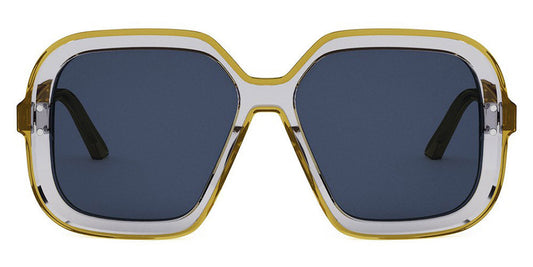 Dior® Diorhighlight S1I - 60B0 Matte Dark Bronze / Blue Sunglasses