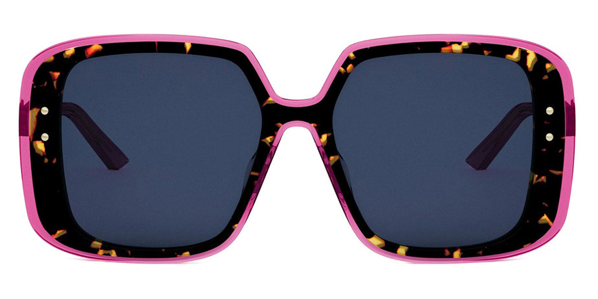 Dior® DIORHIGHLIGHT S3F - Shiny Havana/Lenses Blue Organic 24B0 Sunglasses