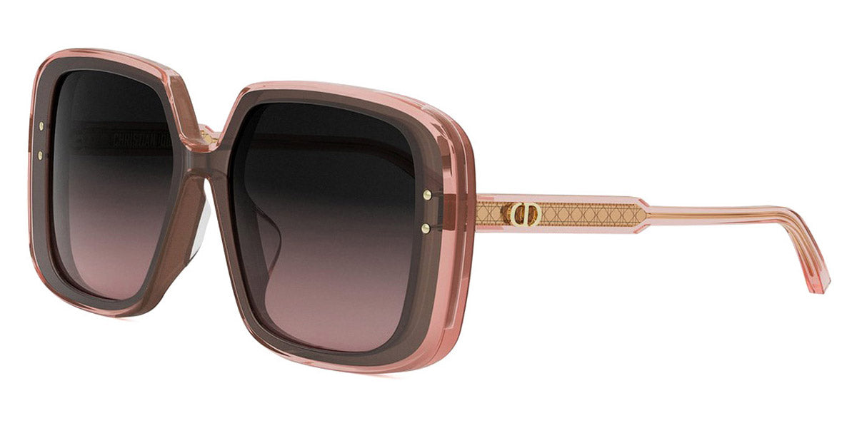 Dior® DIORHIGHLIGHT S3F - Dark Brown/Lenses Gradient Smoke Organic 84AE Sunglasses