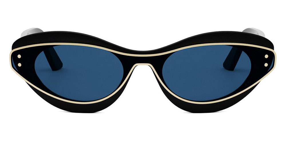 Dior® DIORMETEOR B1I CD DIORMETEOR B1I 10B0 00 - 10B0 Shiny Black / Blue Sunglasses