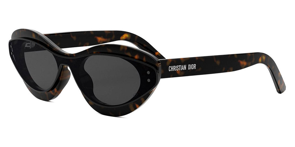 Dior® DIORMETEOR B1I CD DIORMETEOR B1I 20A0 00 - 20A0 Shiny Dark Havana / Smoke Sunglasses