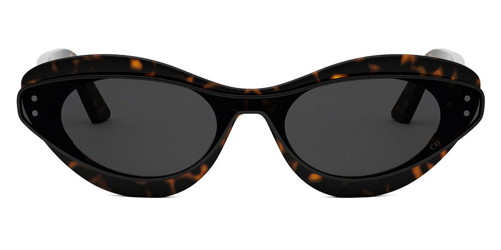 Dior® DIORMETEOR B1I CD DIORMETEOR B1I 20A0 00 - 20A0 Shiny Dark Havana / Smoke Sunglasses