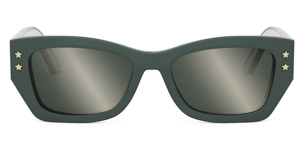 Diorpacific S2U - 55A7 Shiny Green / Brown Mirror Sunglasses
