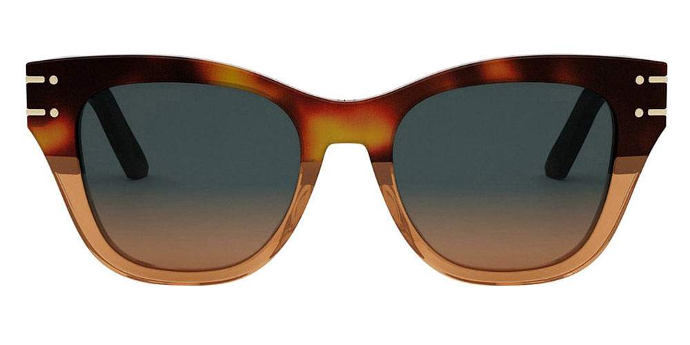 Dior® DIORSIGNATURE B4I CD DIORSIGNATURE B4I 25F2 52 - 25F2 Shiny Red Havana / Gradient Brown Sunglasses