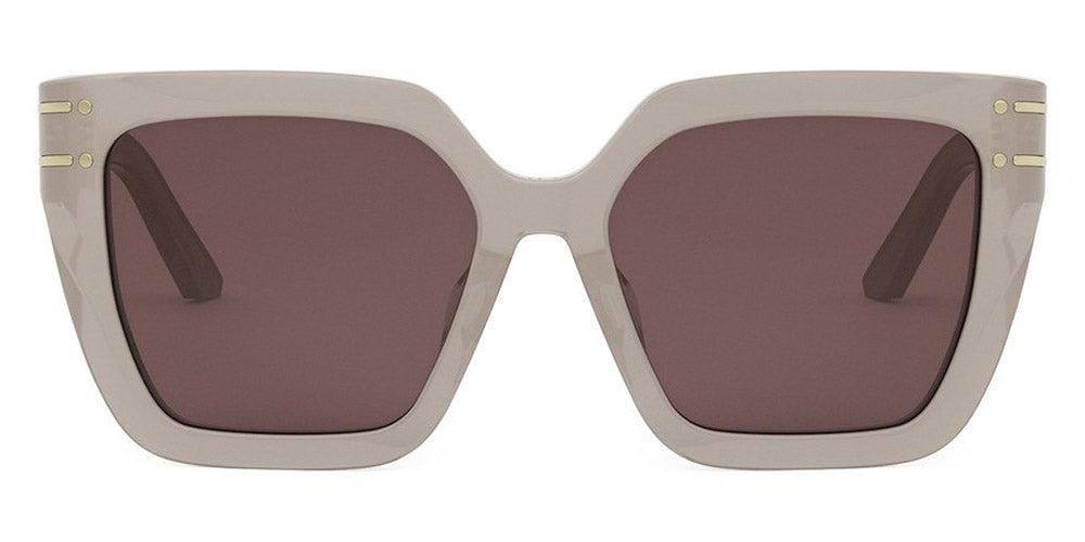 Dior® Diorsignature S10F - 78F0 Shiny Transparent Khaki / Brown Sunglasses