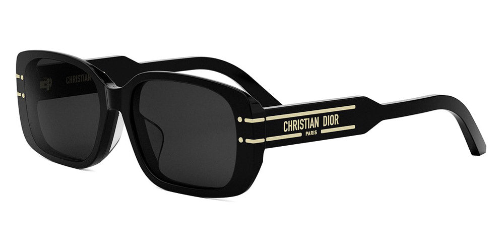 Dior® DIORSIGNATURE S12F CD DIORSIGNATURE S12F 10A0 56 - 10A0 Shiny Black / Smoke Sunglasses