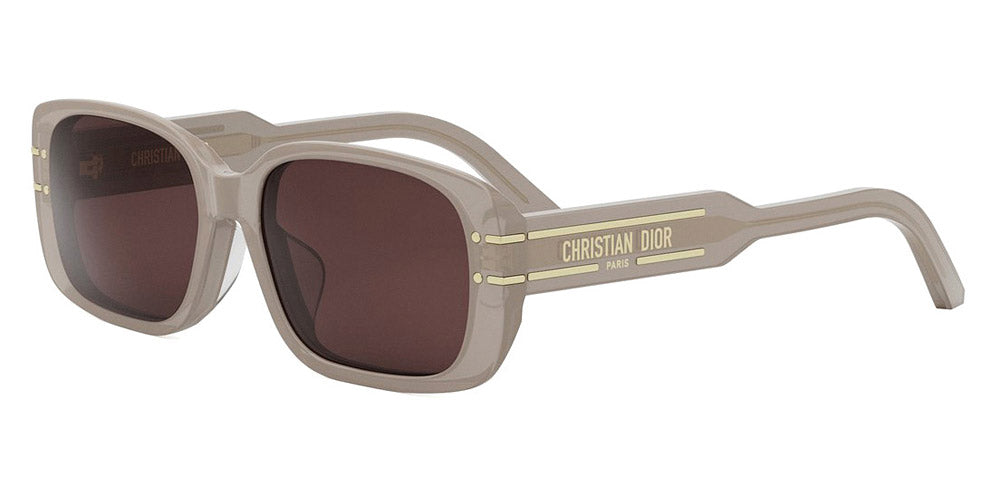 Dior® DIORSIGNATURE S12F CD DIORSIGNATURE S12F 78F0 56 - 78F0 Shiny Transparent Khaki / Brown Sunglasses