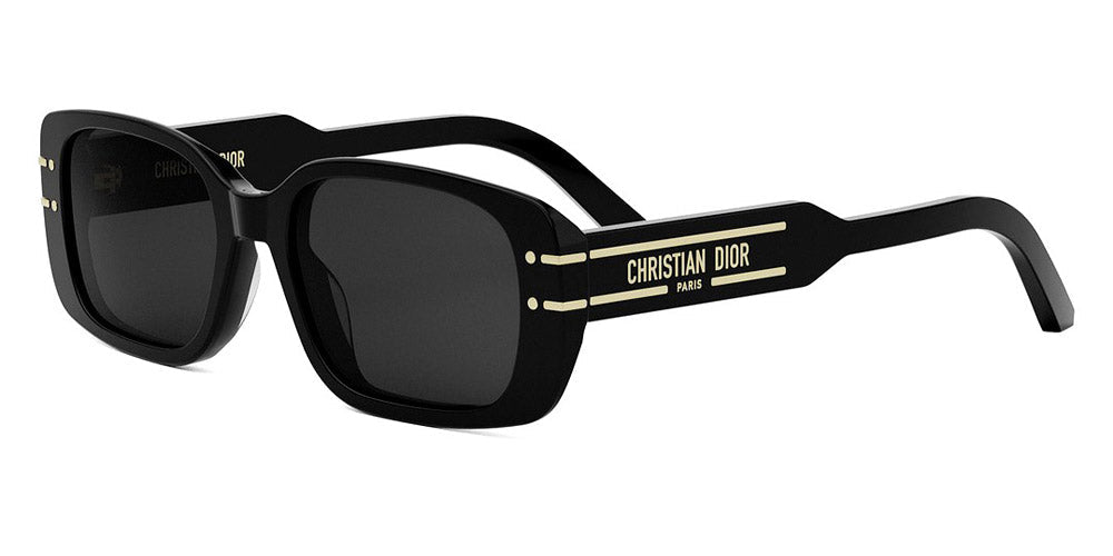 Dior® DIORSIGNATURE S12I CD DIORSIGNATURE S12I 10A0 53 - 10A0 Shiny Black / Smoke Sunglasses