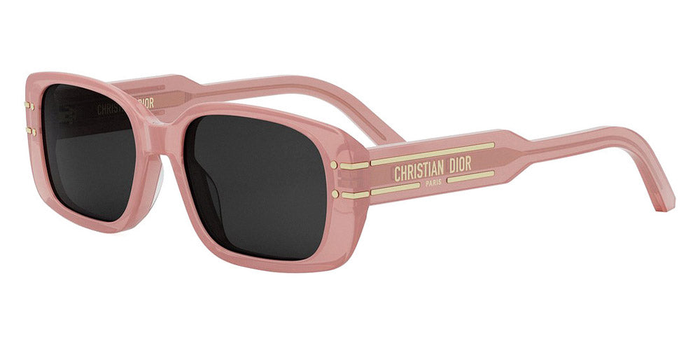 Dior® DIORSIGNATURE S12I CD DIORSIGNATURE S12I 40A0 53 - 40A0 Shiny Light Pink / Smoke Sunglasses
