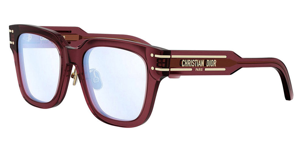 Dior® DIORSIGNATUREO S5F CD DIORSIGNATUREO S5F 35BB 52 - 35BB Shiny Bordeaux / Gradient Smoke Eyeglasses