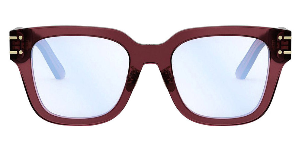 Dior® DIORSIGNATUREO S5F CD DIORSIGNATUREO S5F 35BB 52 - 35BB Shiny Bordeaux / Gradient Smoke Eyeglasses