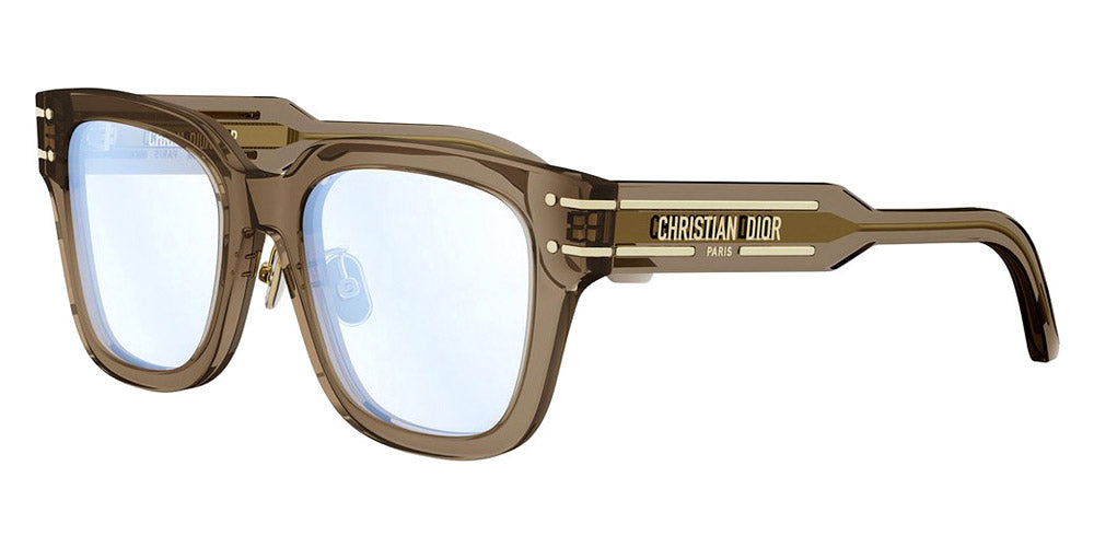 Dior® DIORSIGNATUREO S5F CD DIORSIGNATUREO S5F 55BB 52 - 55BB Shiny Lime Transparent / Gradient Smoke Eyeglasses