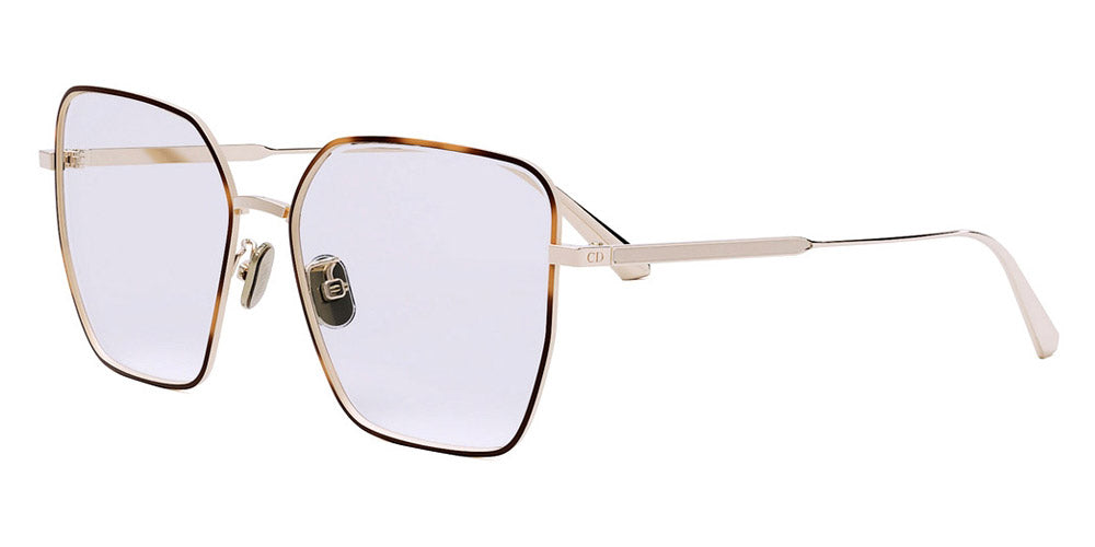 Dior® GEMDIORO S6U CD GEMDIORO S6U B 57 - B 500 Shiny Gold Havana Eyeglasses
