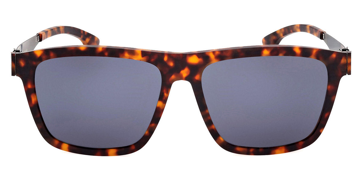 Ic! Berlin® Zeta ICB IC0057 54A 58 - Red Havana / Smoke Sunglasses