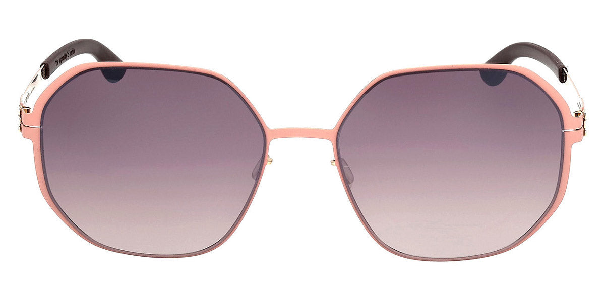 Ic! Berlin® Dominica ICB IC0060 28E 59 - Shiny Rose Gold / Brown Sunglasses