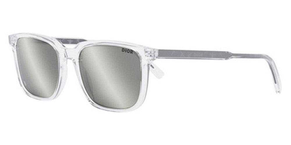 Dior® InDior S1I BioAcetate - 85A4 Matte Crystal / Smoke Mirror Sunglasses