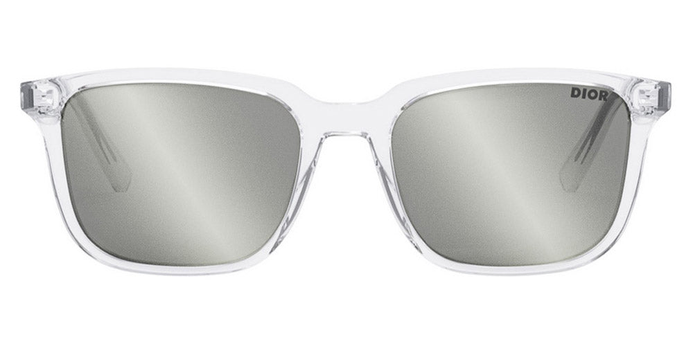 Dior® InDior S1I BioAcetate - 85A4 Matte Crystal / Smoke Mirror Sunglasses