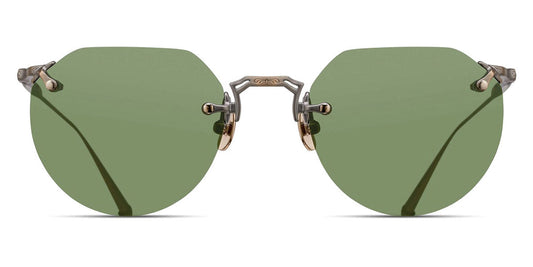 Matsuda® M5003 - Antique Gold/Sage Green Sunglasses