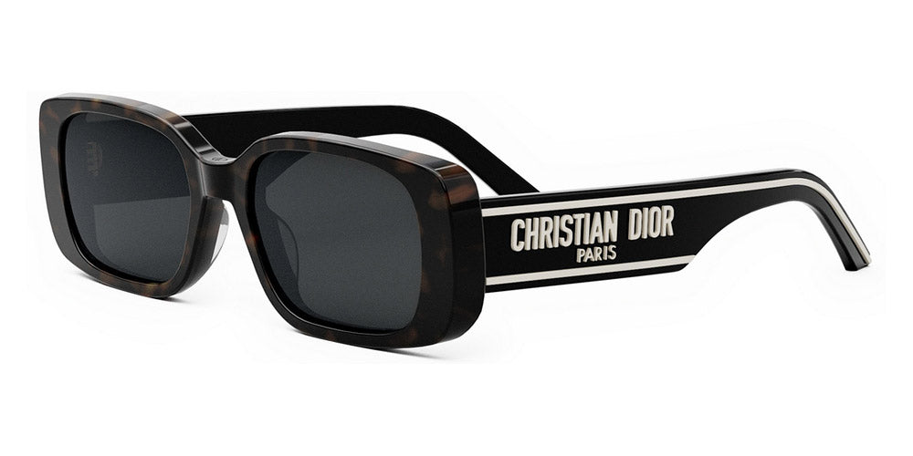 Dior® WILDIOR S2U - 29P0 Shiny Dark Havana / Smoke  Polarized Sunglasses