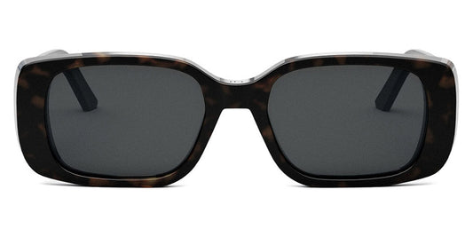 Dior® WILDIOR S2U - 29P0 Shiny Dark Havana / Smoke  Polarized Sunglasses