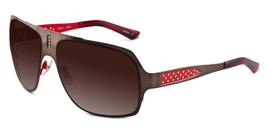 Sama® ZUMA SAM ZUMA Brown/Red 63 - Brown/Red Sunglasses