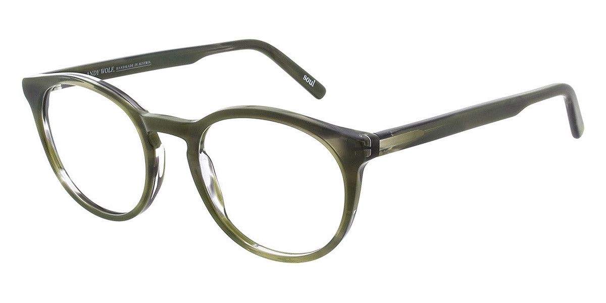Andy Wolf® 4567 AW 4567 J 49 - Green/Brown J Eyeglasses