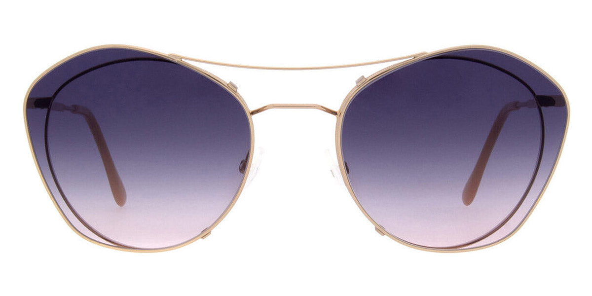 Andy Wolf® 4734 Clip2 AW 4734 Clip2 13 55 - Rosegold/Blue 13 Sunglasses