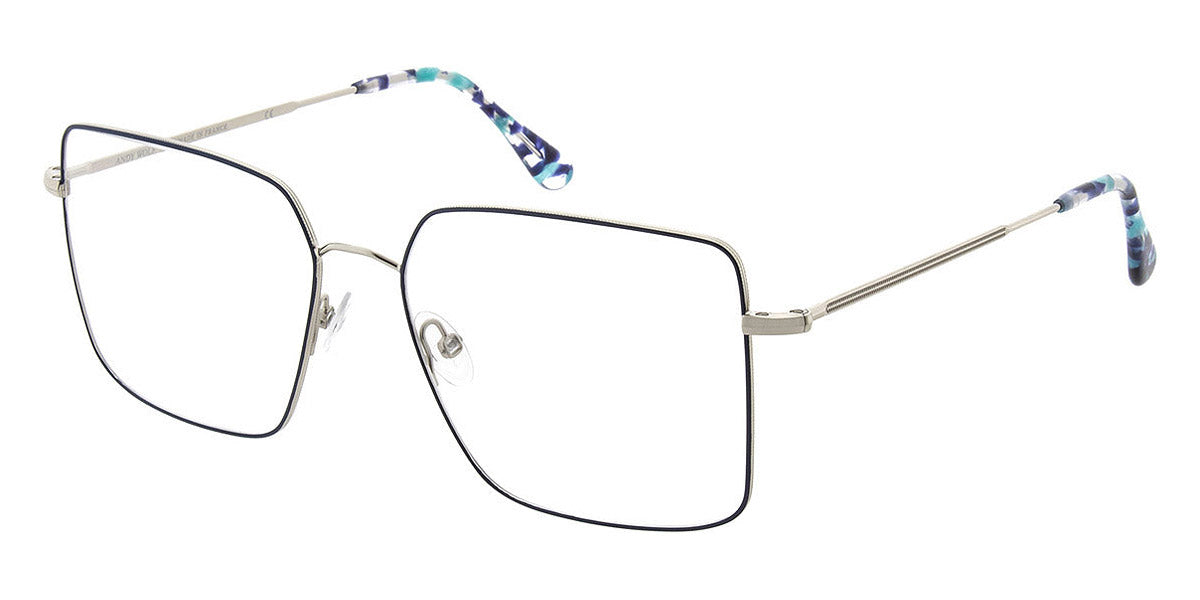 Andy Wolf® 4746 AW 4746 H 55 - Silver/Blue H Eyeglasses