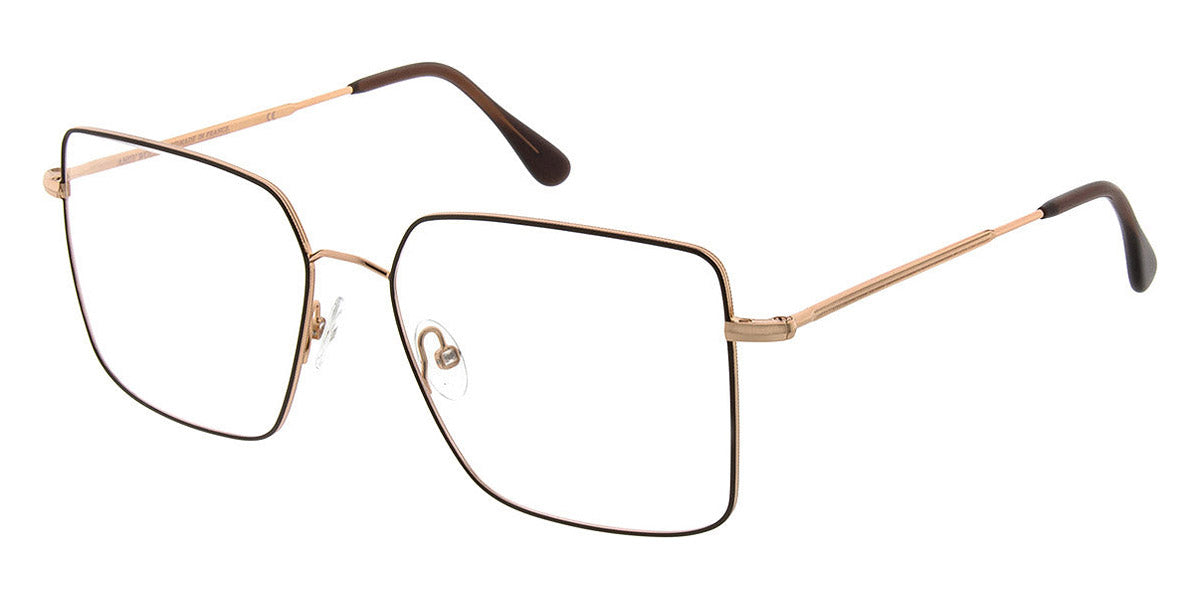 Andy Wolf® 4746 AW 4746 N 55 - Rosegold/Brown N Eyeglasses