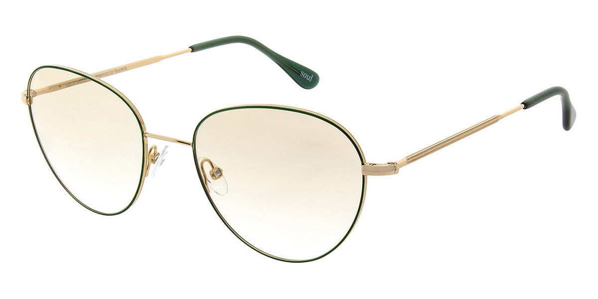 Andy Wolf® 4748 AW 4748 E 54 - Gold/Green E Eyeglasses