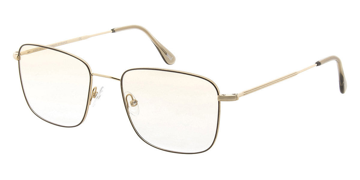 Andy Wolf® 4750 AW 4750 D 53 - Gold/Brown D Eyeglasses