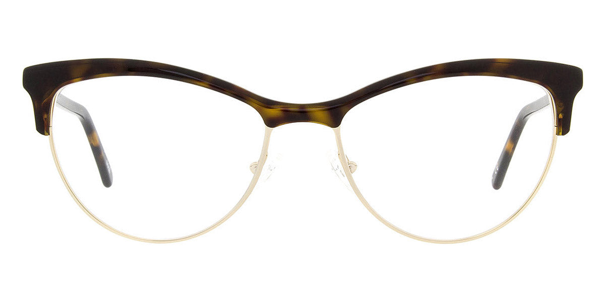 Andy Wolf® 5081 AW 5081 B 53 - Brown/Gold B Eyeglasses