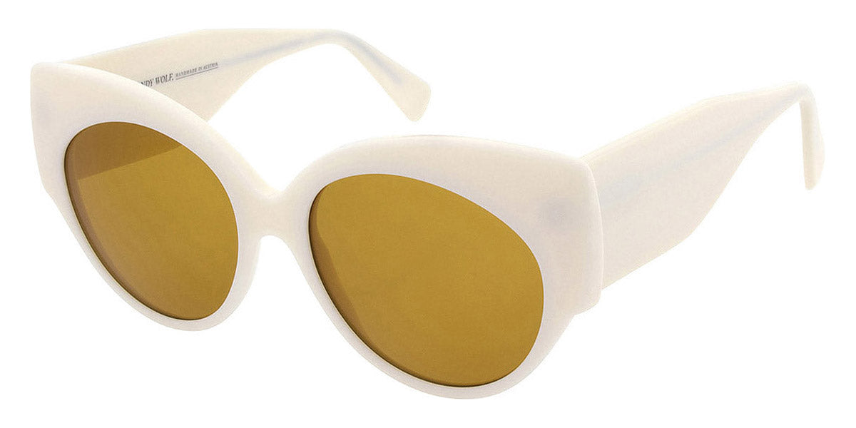 Andy Wolf® Arolla Sun AW Arolla Sun 05 57 - White/Yellow Sunglasses