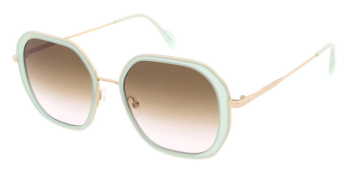 Andy Wolf® Heather Sun AW Heather Sun 06 53 - Green/Gold 06 Sunglasses