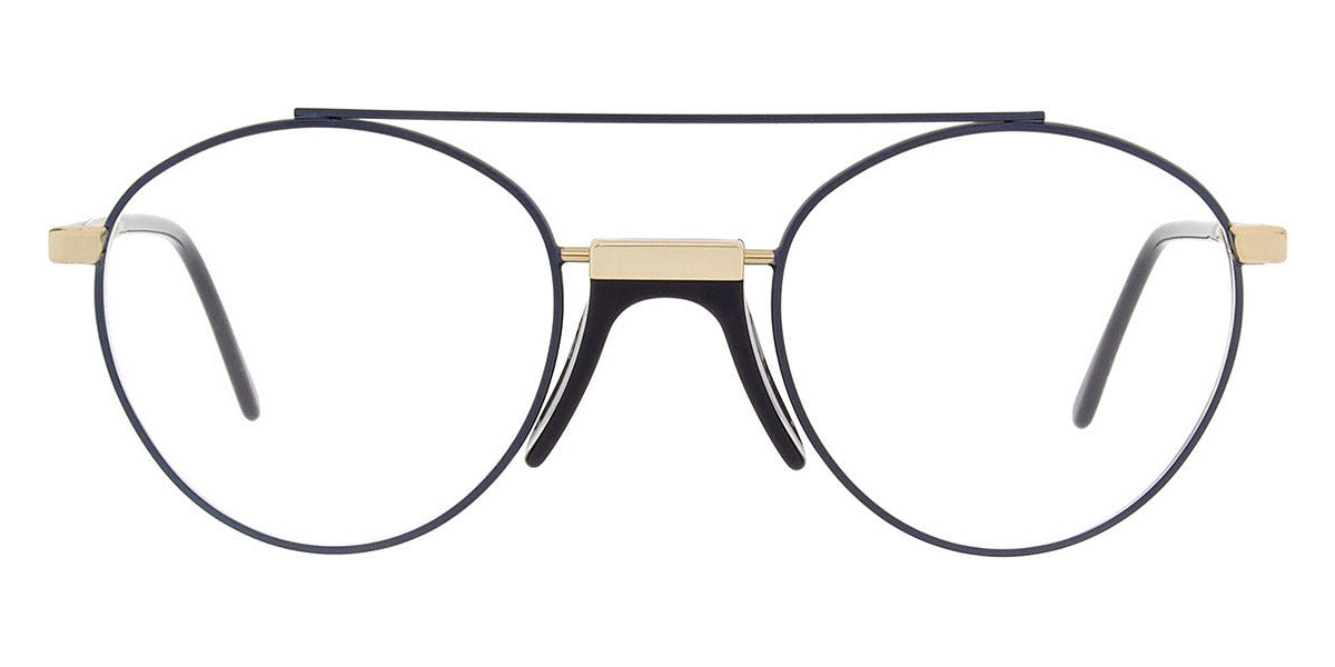 Andy Wolf® Reuben AW Reuben D 48 - Blue/Gold D Eyeglasses