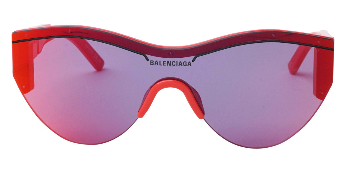 Balenciaga® BB0004S BB0004S 003 99 - Red / Red Mirrored Sunglasses