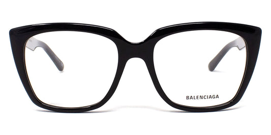 Balenciaga® BB0062O BB0062O 001 53 - Black Eyeglasses