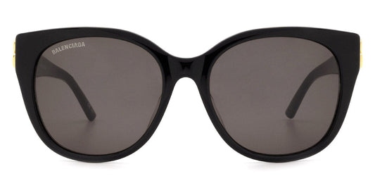 Balenciaga® BB0103SA BB0103SA 001 57 - Black / Gray Sunglasses