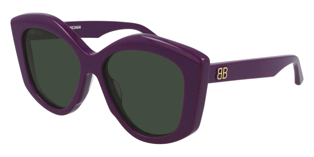 Balenciaga® BB0126S BB0126S 004 56 - Violet / Green Sunglasses