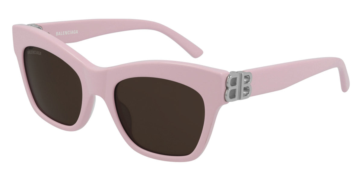 Balenciaga® BB0132S BB0132S 003 53 - Pink / Silver / Brown Sunglasses