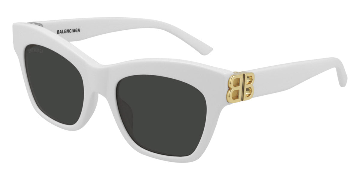 Balenciaga® BB0132S BB0132S 006 53 - White / Gold / Gray Sunglasses