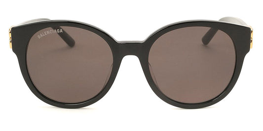 Balenciaga® BB0134SA BB0134SA 001 55 - Black / Gold / Gray Sunglasses